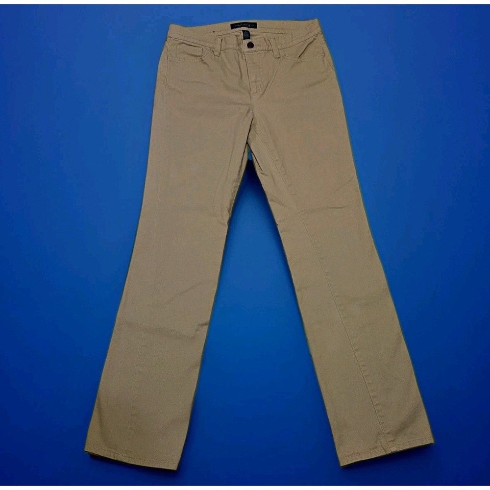 Lauren Jeans Co Ralph Lauren Classic Straight Khaki Stretch Denim Jeans Sz 6